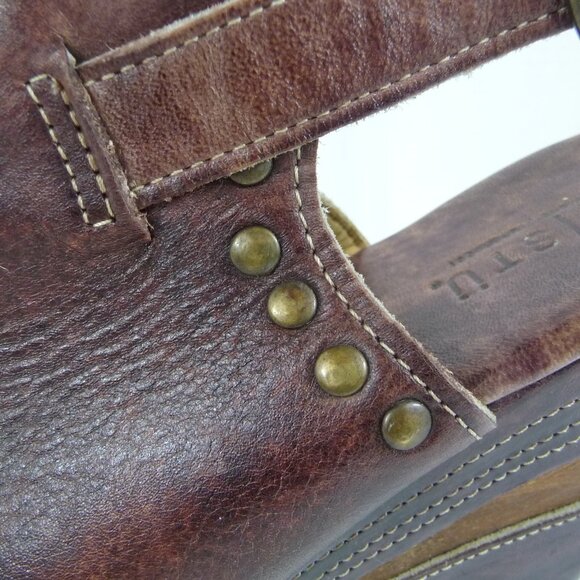 BED STU SIZE 9 JOANN LEATHER WEDGES - Picture 7 of 14